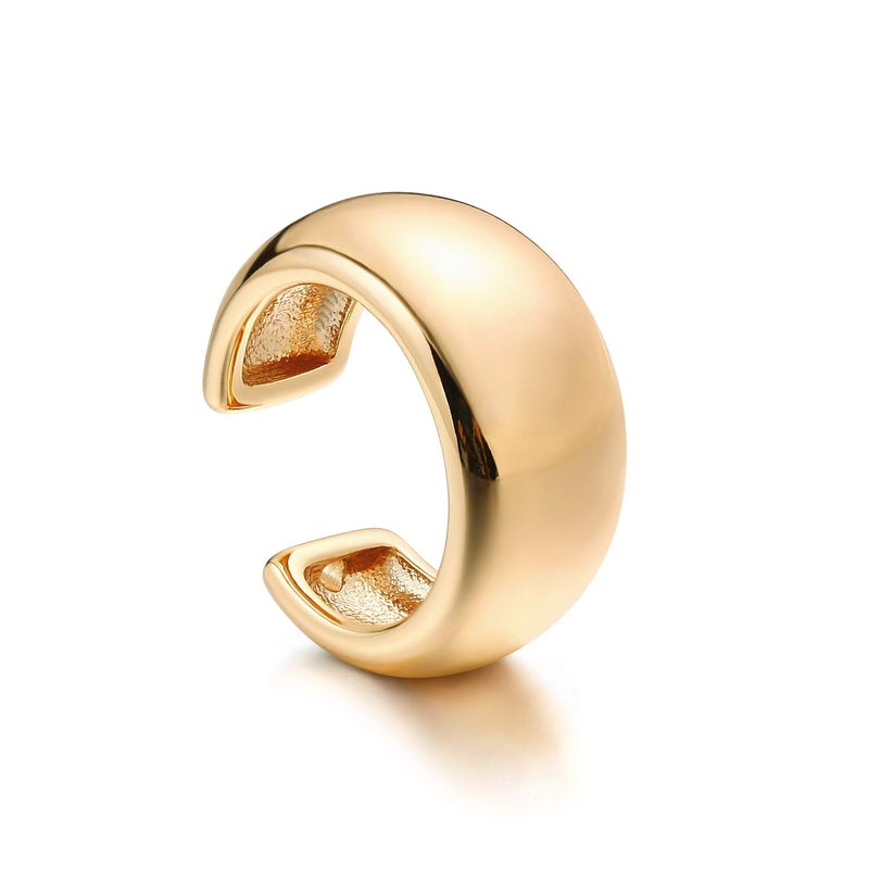 MYEARS Women's 14K Gold Filled Wrap Hoop Earring, 3.8-3.9mm, 7mm Band, Non-Pierced - Image 1